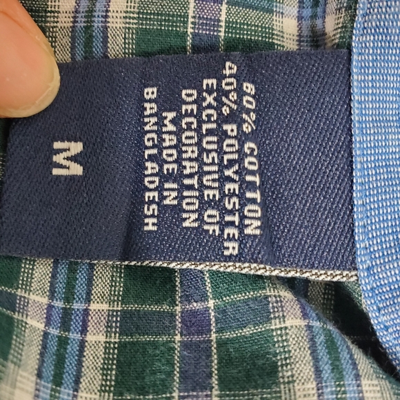 Chaps plaid long sleeve button up shirt size medium - Picture 8 of 9